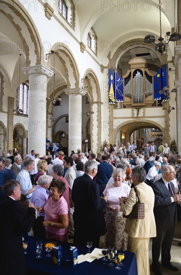 The Anglican Cathedral Church of St Thomas of Canterbury with a reception in the nave after the Readers Admission Service by the Bishop to license Readers. Photo: Paul Seheult