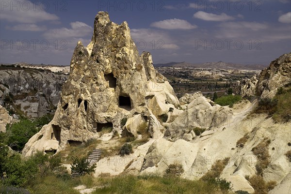 Open Air Museum. The Nuns Convent or Nunnery carved from outcrop of rock is seven storeys high and once housed as many as three hundred nuns. Photo: Hugh Rooney