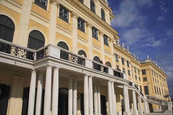 Schonnbrunn Palace part view of exterior facade. Photo : Bennett Dean