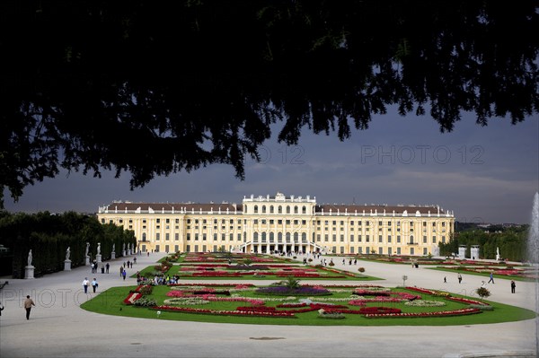 Schonnbrunn Palace. Exterior facade and formal gardens. Photo: Bennett Dean