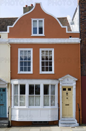 A 17th Century house named Trincomalee in Lombard Street in Old Portsmouth with Dutch style gables. Photo: Paul Seheult