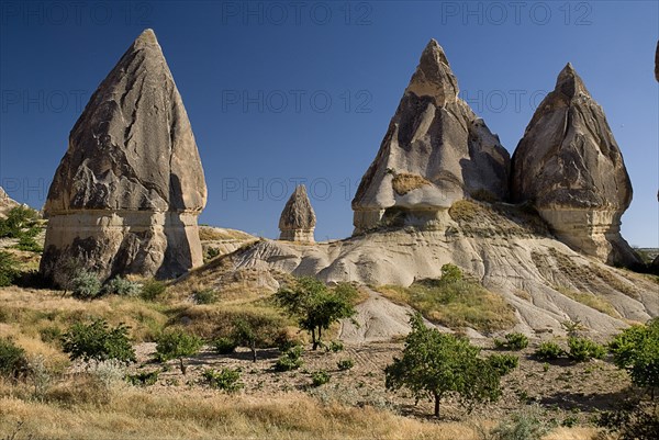 Sword Valley eroded rock formations. The valley got its name because of the appearance of sharpness to the pinnacles found there.. Photo : Hugh Rooney