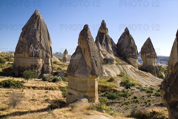 Sword Valley eroded rock formations. The valley got its name because of the appearance of sharpness to the pinnacles found there.. Photo: Hugh Rooney