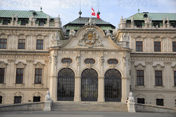 Part view of Belvedere Palace exterior. Photo : Bennett Dean