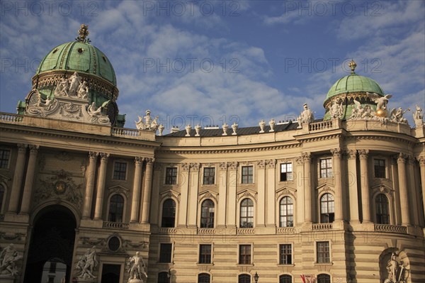 Hofburg Palace. Part view of exterior facade. Photo : Bennett Dean