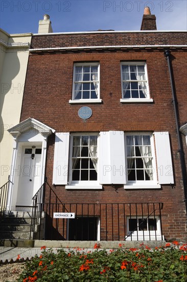 The Charles Dickens Birthplace Museum in Old Commercial Road. He was born here in 1812 and lived here for three years commemorated with a Blue Plaque. Photo : Paul Seheult