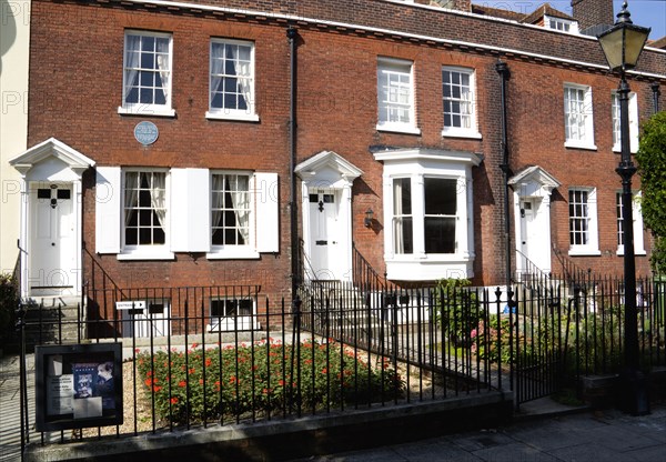 The Charles Dickens Birthplace Museum in Old Commercial Road. He was born here in 1812 and lived here for three years commemorated with a Blue Plaque. Photo : Paul Seheult