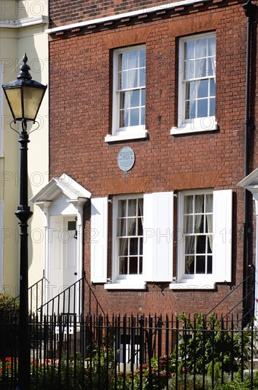 The Charles Dickens Birthplace Museum in Old Commercial Road. He was born here in 1812 and lived here for three years commemorated with a Blue Plaque. Photo : Paul Seheult