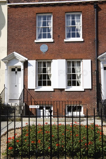 The Charles Dickens Birthplace Museum in Old Commercial Road. He was born here in 1812 and lived here for three years commemorated with a Blue Plaque. Photo : Paul Seheult