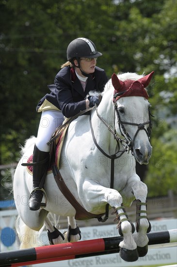 Show jumping event at the Royal Highland Showground. Photo : Steve Lindridge