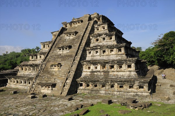 Mexico, Veracruz, Papantla, El Tajin archaeological site Pyramide de los Nichos. 
Photo : Nick Bonetti