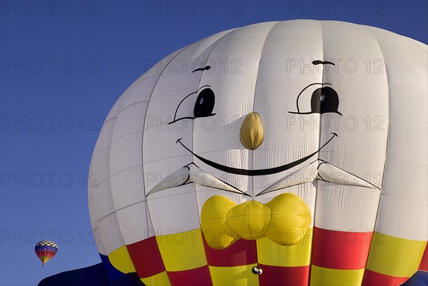 USA, New Mexico, Albuquerque, Annual balloon fiesta colourful hot air balloons. 
Photo : Hugh Rooney