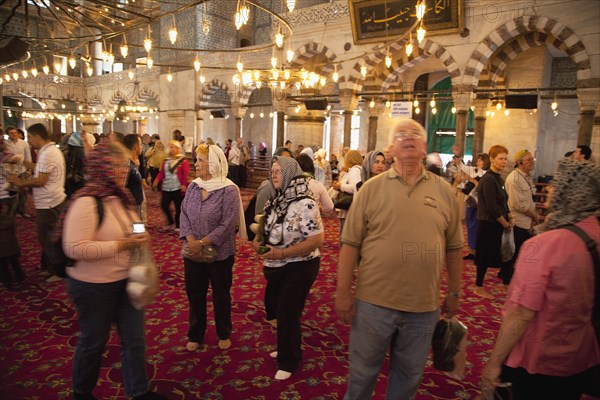 Turkey, Istanbul, Sultanahmet Camii Blue Mosque interior. 
Photo : Stephen Rafferty