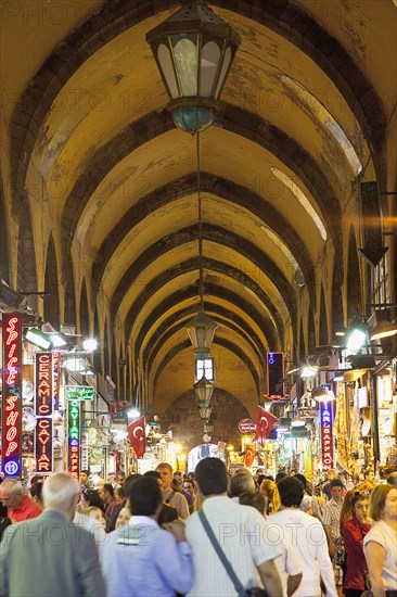 Turkey, Istanbul, Eminonu Misir Carsisi Spice Market interior. 
Photo : Stephen Rafferty