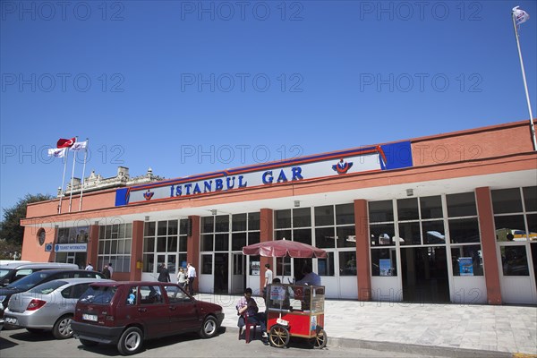 Turkey, Istanbul, Sirkeci Gar railway station entrance. 
Photo : Stephen Rafferty