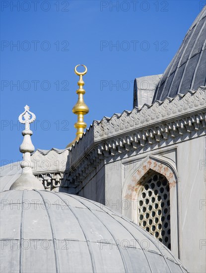 Turkey, Istanbul, Sultanahmet Haghia Sophia detail of the Mausoleums of Selim II and Mehmet III. 
Photo : Paul Seheult