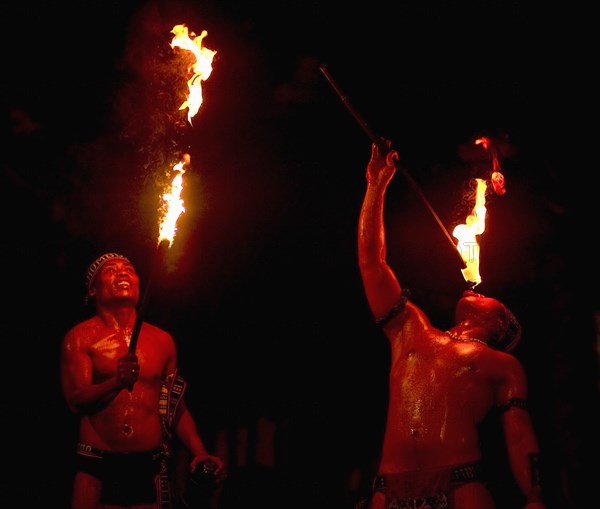 Fire Eating Tribals, Sarawak