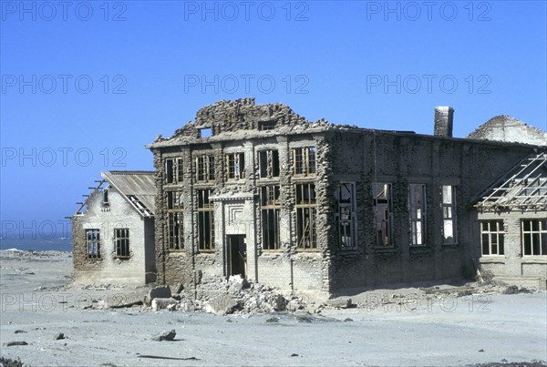 Namibia,, Abandoned Diamond mine on the Diamond area of the Namibian Coast. Now in the restricted Diamond area owned by the mining company DeBeers the area is rarely visited. 
Photo : Adrian Arbib