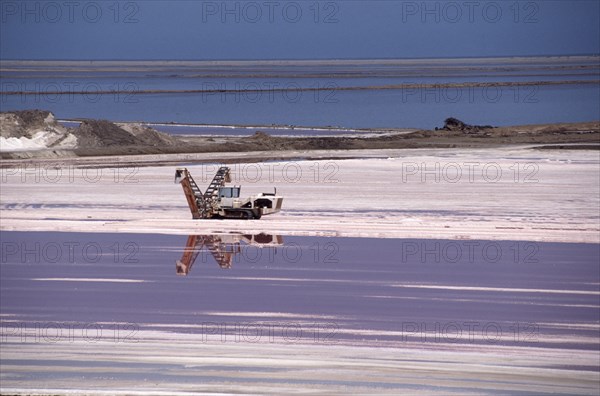 Namibia, Walvis Bay, Sea Salt drying pans. 
Photo : Adrian Arbib