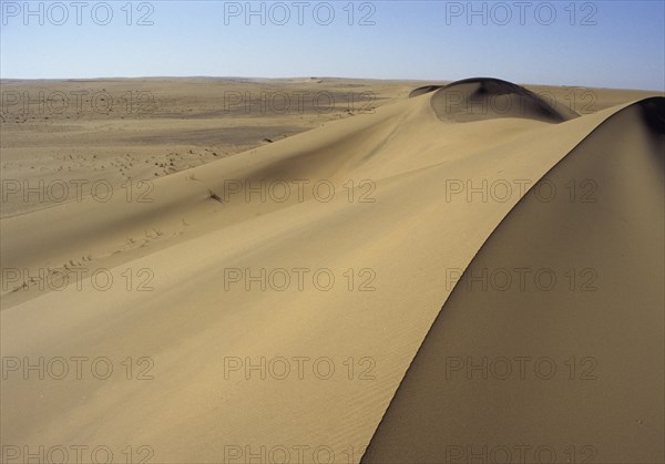 Namibia, Namib, Naukluft Desert, Sand dunes in the De Beers Diamond mining area. 
Photo : Adrian Arbib