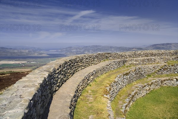 Ireland, County Donegal, Grianan, Grianan of Aileach ring fort circa 1000AD overlooking Inishowen. 
Photo : Hugh Rooney