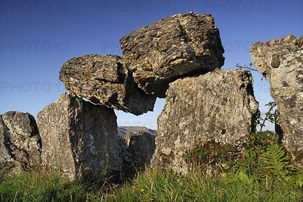 Ireland, County Sligo, Sligo Town, Deerpark Court Tomb. 
Photo : Hugh Rooney