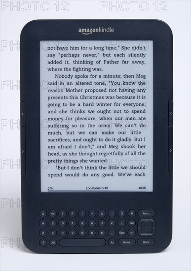 Computers, e-Reader, Kindle, Technology Computers IT Amazon Kindle Wi Fi E Book reader with keyboard. 
Photo : Paul Seheult