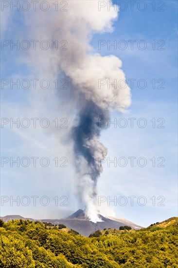 Mount Etna erupting on 8th September 2011, Sicily, Italy