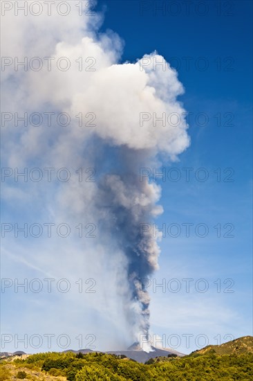 Mount Etna erupting on 8th September 2011, Sicily, Italy