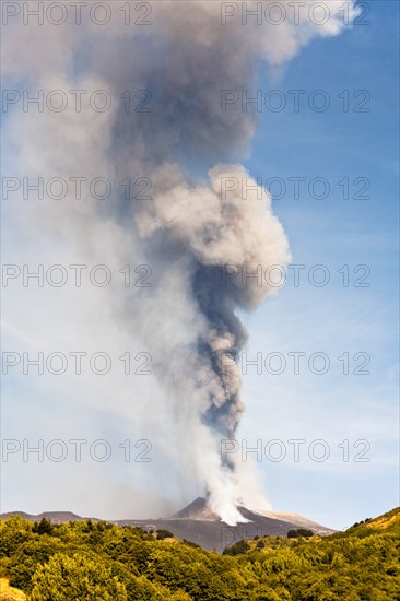 Mount Etna erupting on 8th September 2011, Sicily, Italy