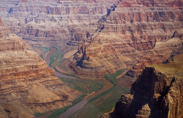 USA, Arizona, Grand Canyon, Aerial view of the western Grand Canyon. 
Photo : Chris Penn