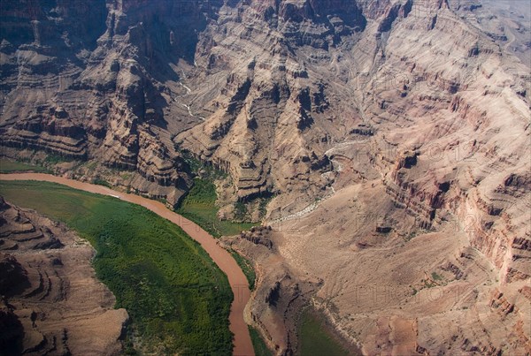 USA, Arizona, Grand Canyon, Aerial view of the western Grand Canyon. 
Photo : Chris Penn