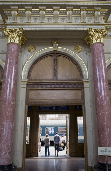 Interior of Keleti the city's main International station.