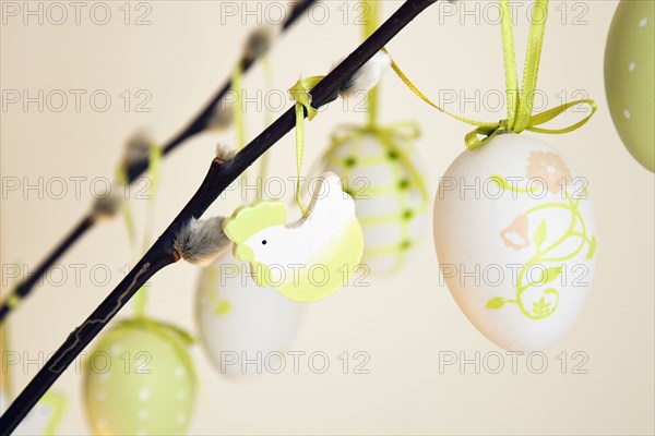 Eggs decorated for Easter.