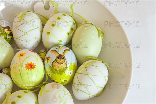 Eggs decorated for Easter.