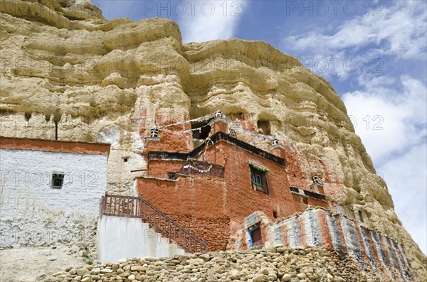 Ancient Nyphu cave monastery near Lo Manthang.