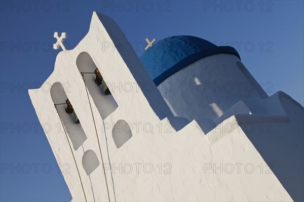 The Seven Martyrs a small white church with a blue dome