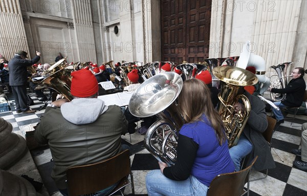 St Pauls Cathedral Tuba Carols an annual Christmas charitable musical performance.