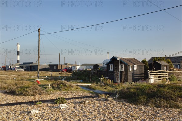 Beach houses used as homes and art galleries.