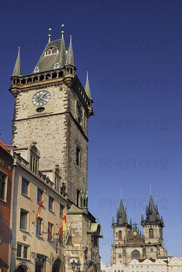 Old Town Square Old Town Hall with Tyn Church.