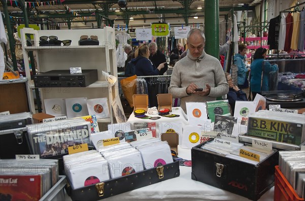 St Georges Market second hand record stall.