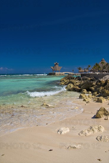 View along beach.