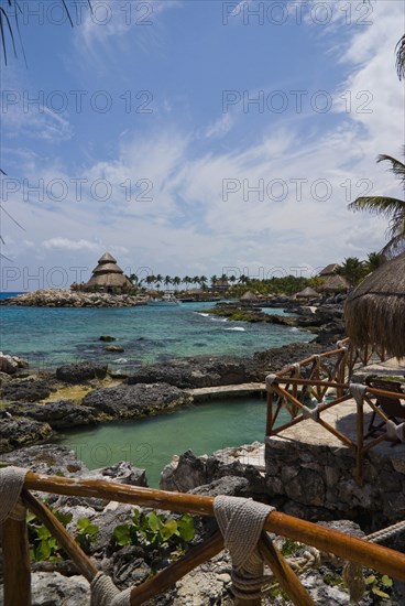 View across Xcaret Bay.