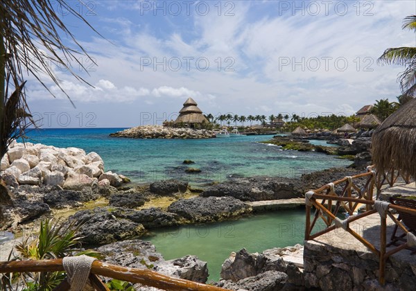 View across Xcaret Bay.