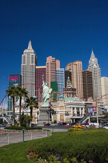 View across to The New York New York Hotel Casino.