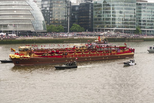 Thames Diamond Jubilee Pageant London UK