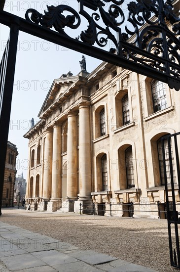 The Clarendon building designed by Nicolas Hawksmoor to house the University Press