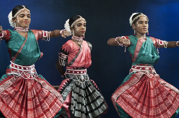 The Gotipuas from Orissa interpret the traditional Gotipuan dance in which young boys danced dressed as females.