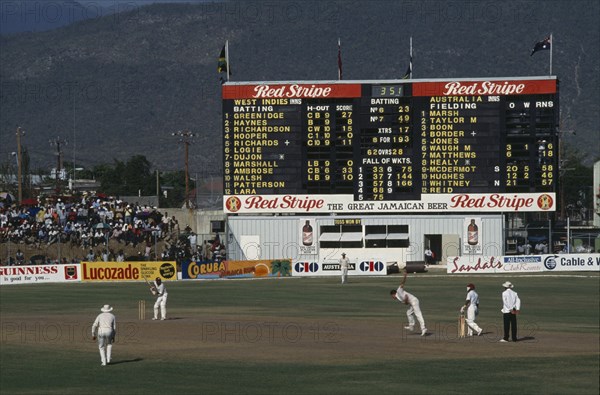 West Indies, Jamaica, Kingston, West Indies V Australia test series at Sabina Park cricket grounds. Photo : David Cumming