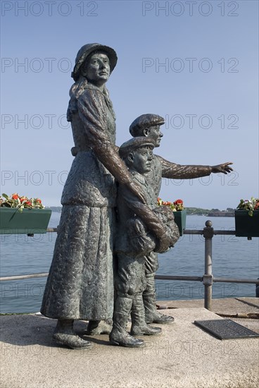 Ireland, County Cork, Cobh, Annie Moore was the first immigrant to the USA to pass through the Ellis Island facility. Photo : Hugh Rooney